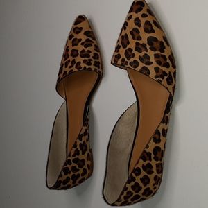 J. Crew D'orsay Leopard Print Flats